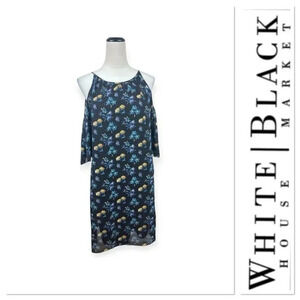 White House Black Market dress with yellow  floral print size medium